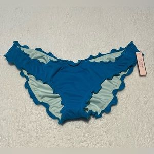 NWT Victoria’s Secret Swim Ruched Ruffle Cheeky Bikini Bottom